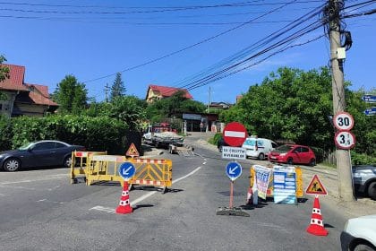 Circulație oprită temporar pe strada Schitului, Pitești
