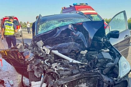 Accident grav pe autostrada a1: două autoturisme implicate, traficul a fost blocat accident masina a1