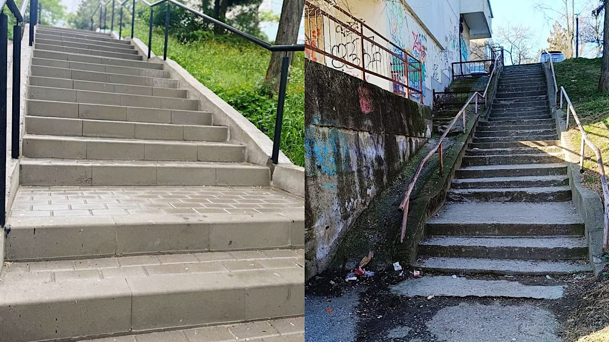 Scari Strada Fagars Cartierul Nord Pitesti Stiripitesti.ro Scările publice de pe strada făgăraș, cartierul nord, refăcute scari strada fagars cartierul nord pitesti